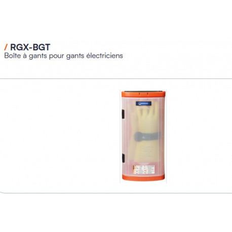 Coffret de rangement pour gants d' électricien + poudreur