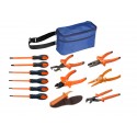 Trousse complète de 12 outils "isolés" pour niveau BR