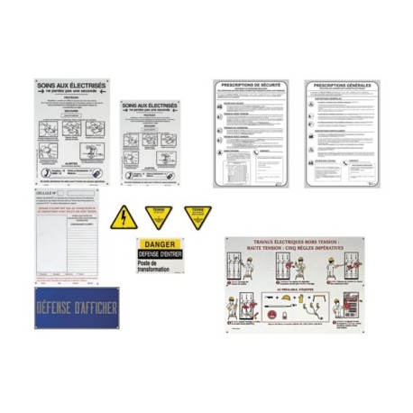 Kit de signalisation de poste