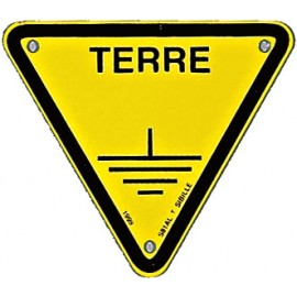 Triangle d'avertissement "Terre"