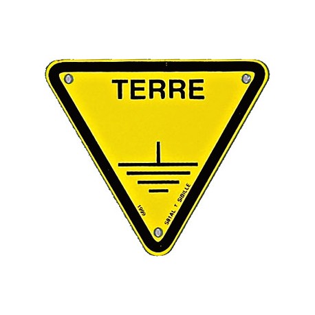 Triangle d'avertissement "Terre"